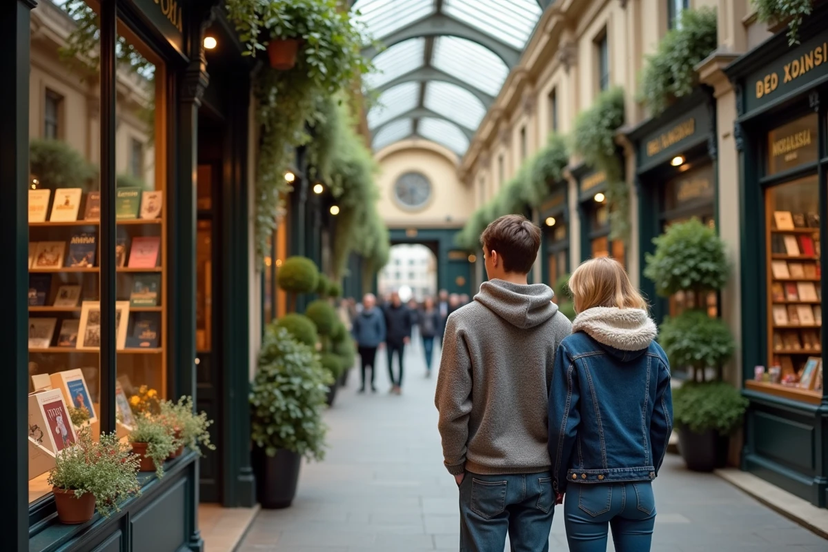 Jeune couple admire façade d
